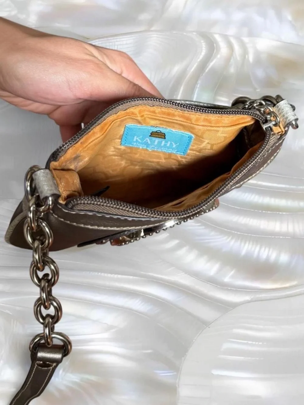 Vintage Kathy Van Zeeland Leather Purse